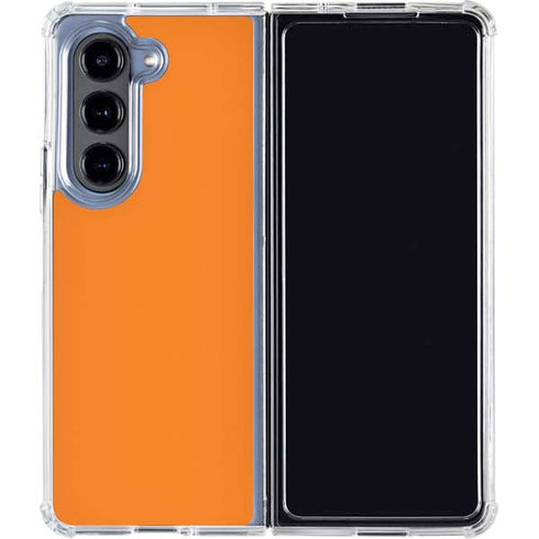 Orange Galaxy Z Fold5 5G Clear Case